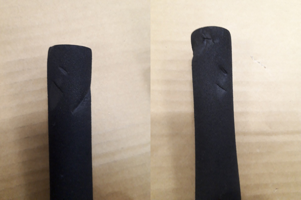 プラズマカースポンジ凹みの例