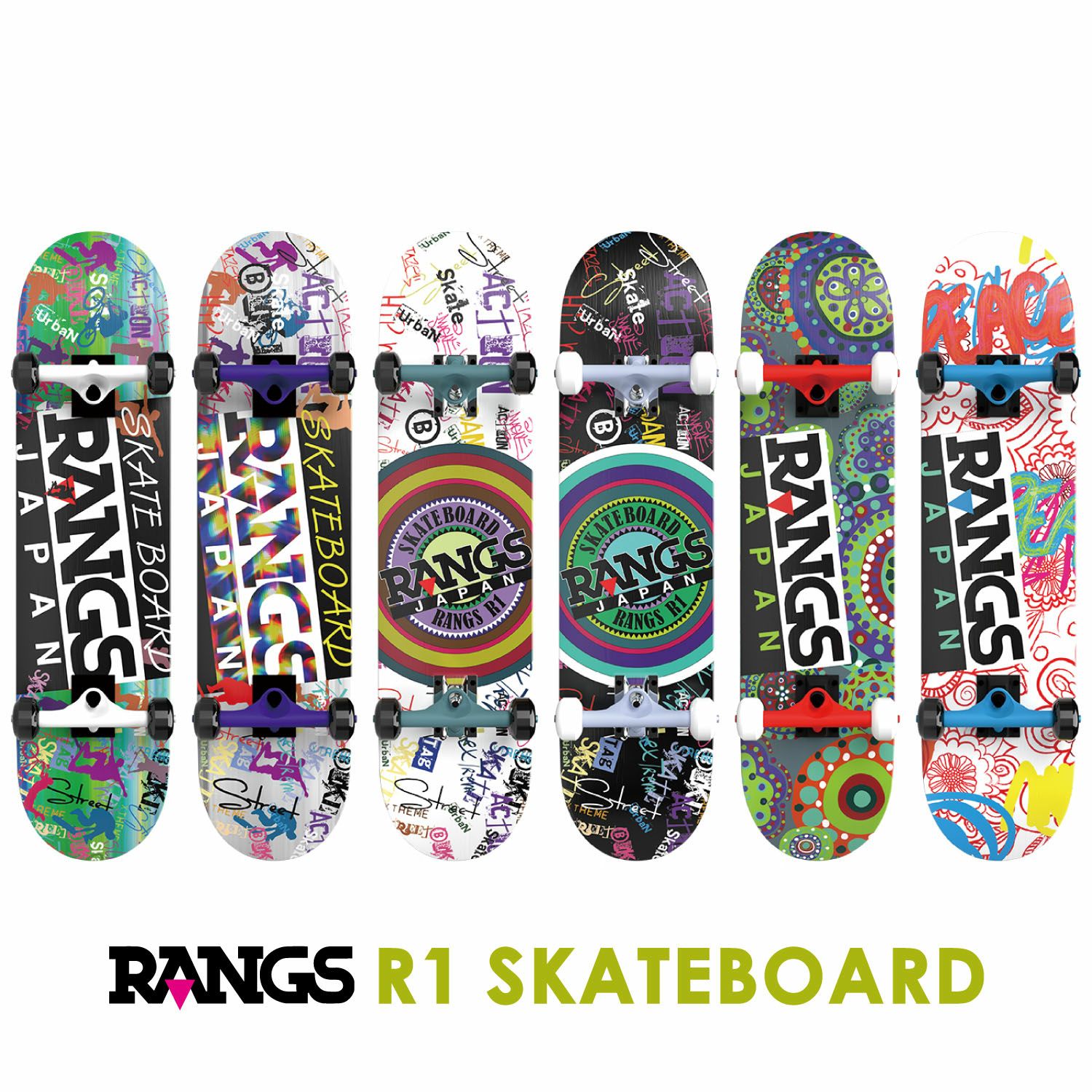 スケートボード rad 楽天市場】ラングス SKATE BOARD [ RANGS R1 スケートボード @5500
