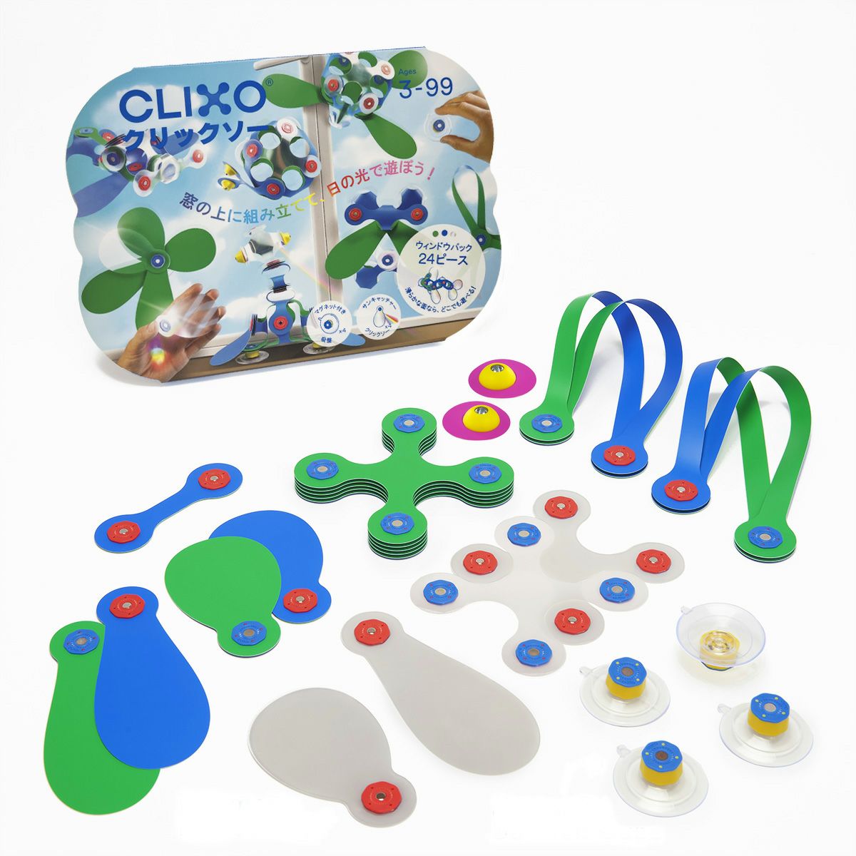 1度使用美品　クリックソー CLIXO (ウィールクリエイターパック)72ピース クリックソー ウィールクリエイターパック72ピース マグネット玩具